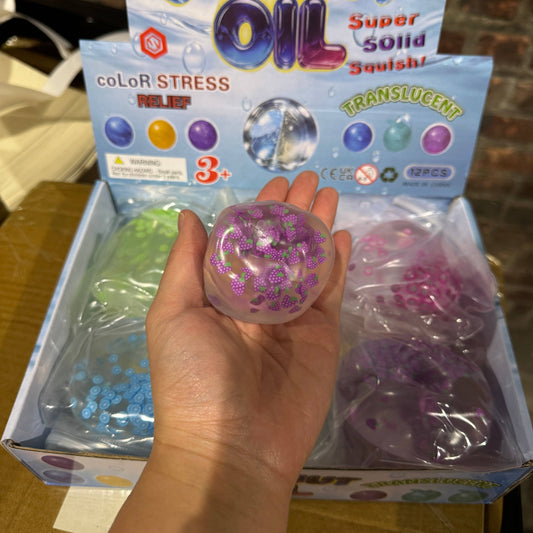 Coconut Oil Mixed Fruit Confetti Ball Squishy