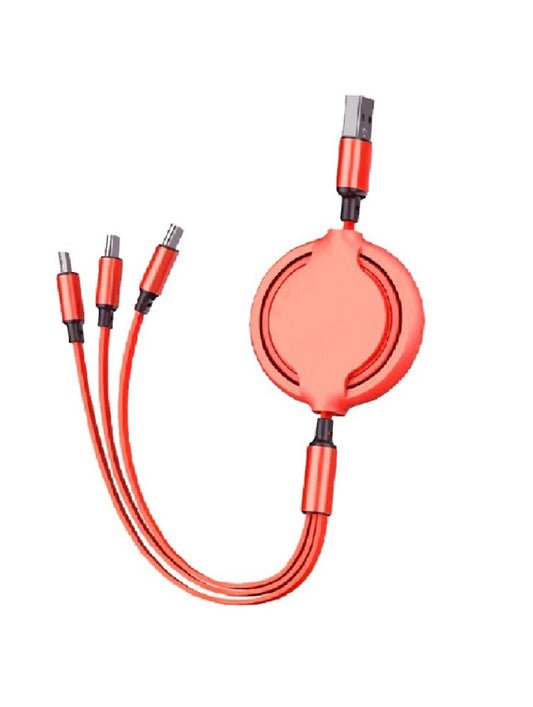 Retractable 3-in-1 Fast charging cable