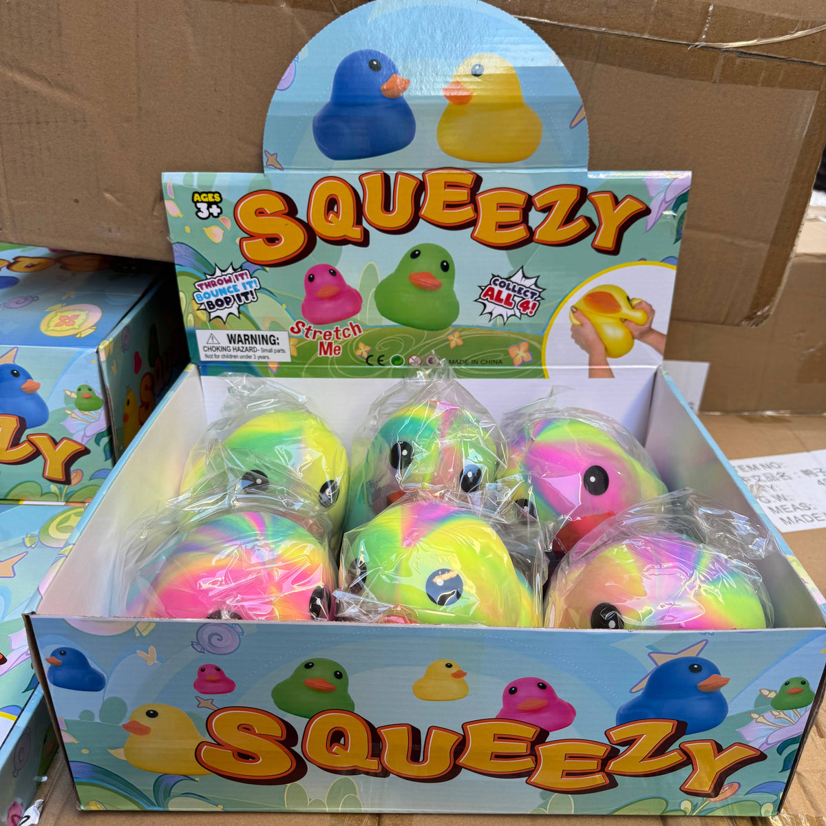 Jumbo Tie-Dye Rubber Duck Squishy