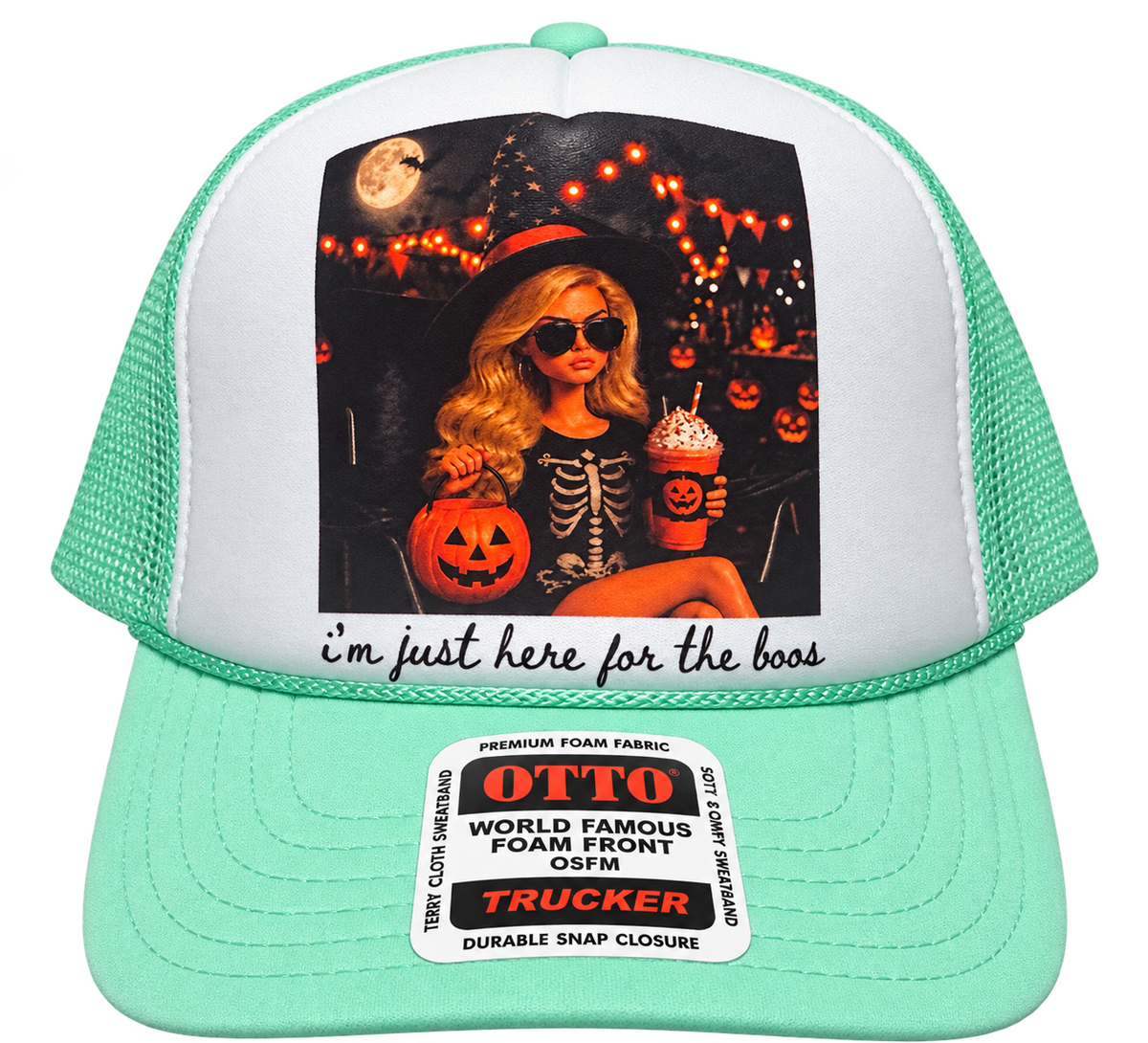 Here for the Boos Foam Trucker Hat — Mint