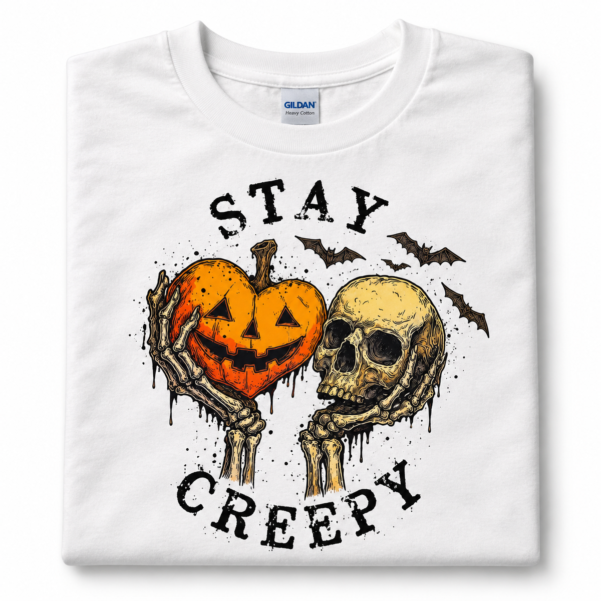 Stay Creepy Gildan Tee mockup
