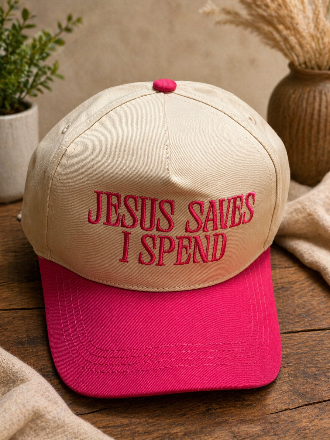 Two Tone Canvas Cotton Hat