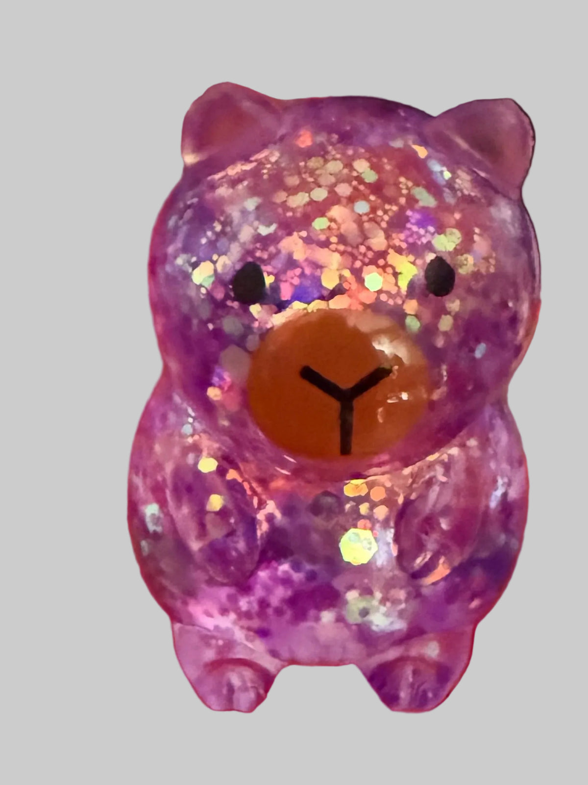 ✨ Glitter Capybara Bear Squishy mini✨ 🐻