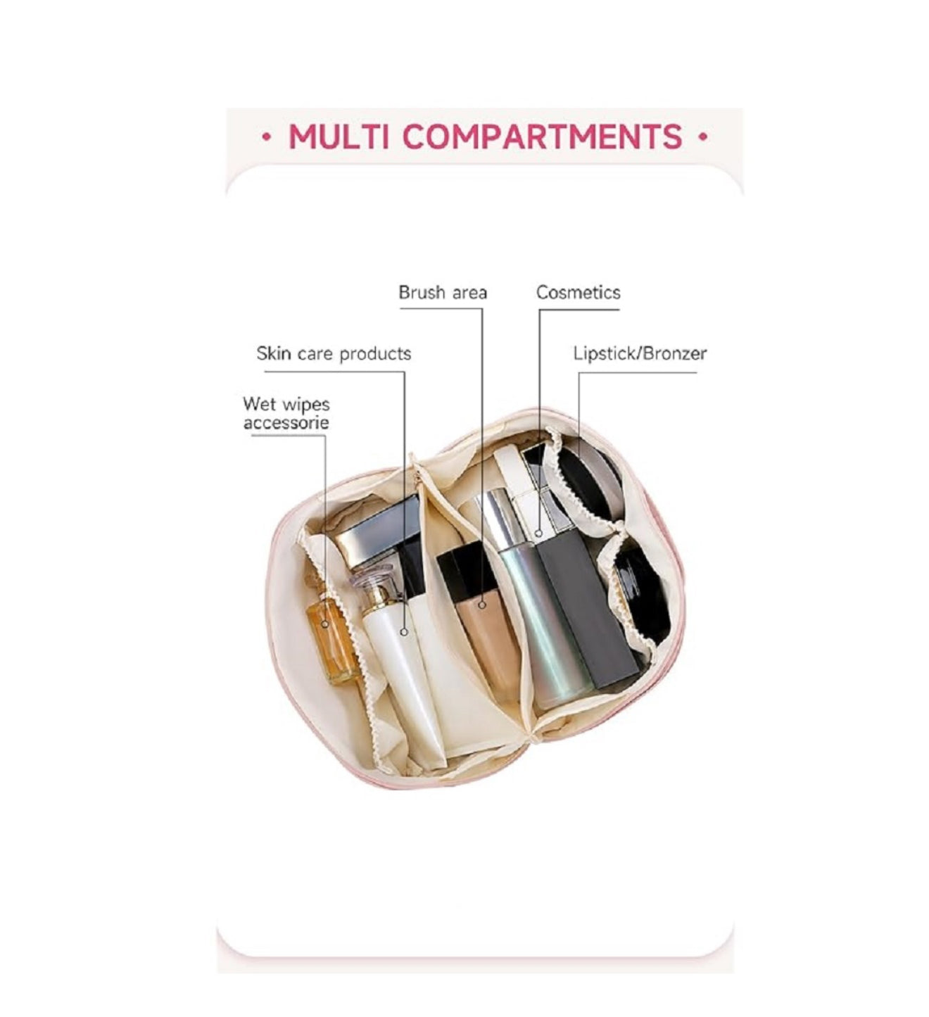 Large makeup bag