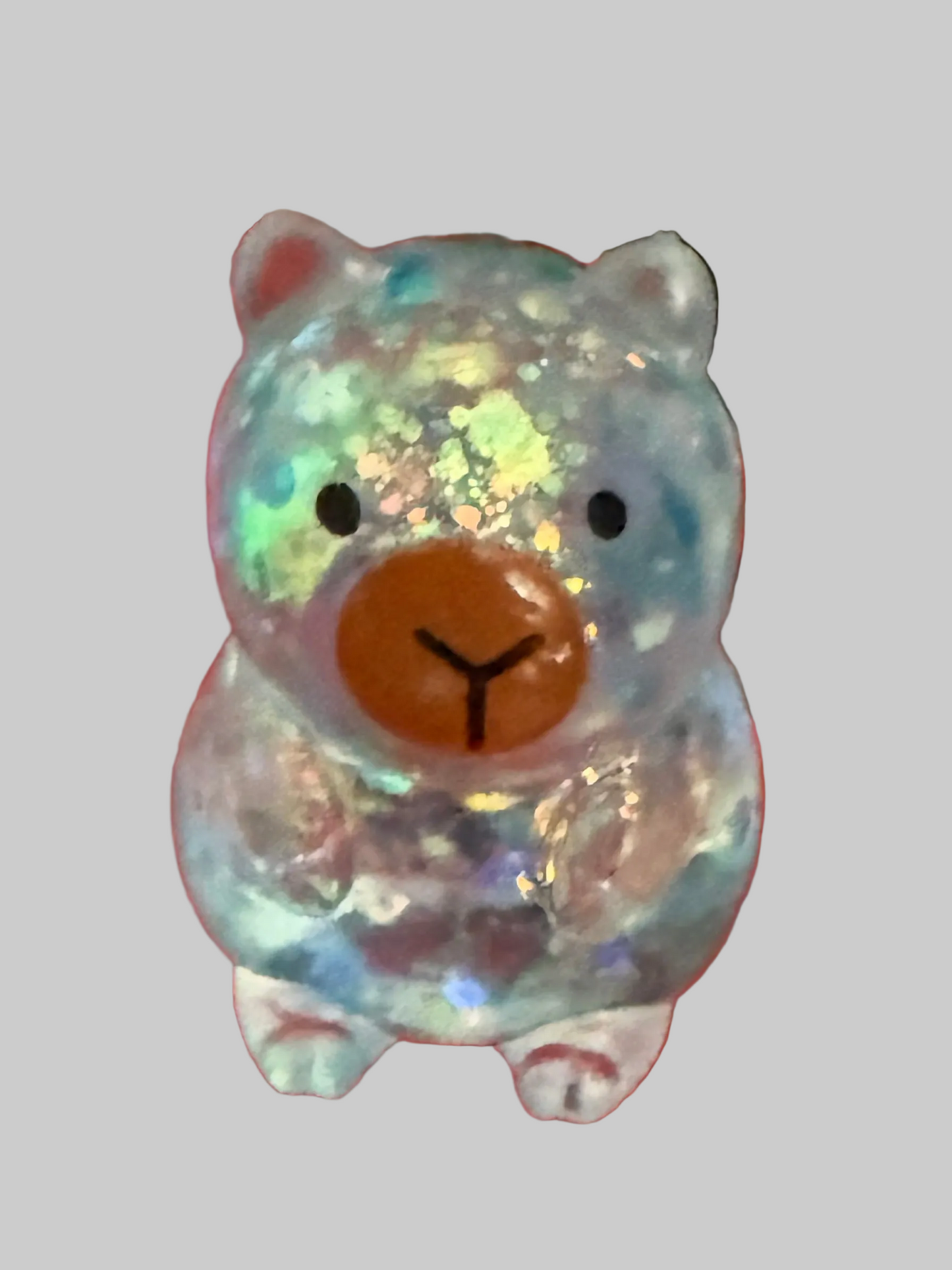 ✨ Glitter Capybara Bear Squishy mini✨ 🐻