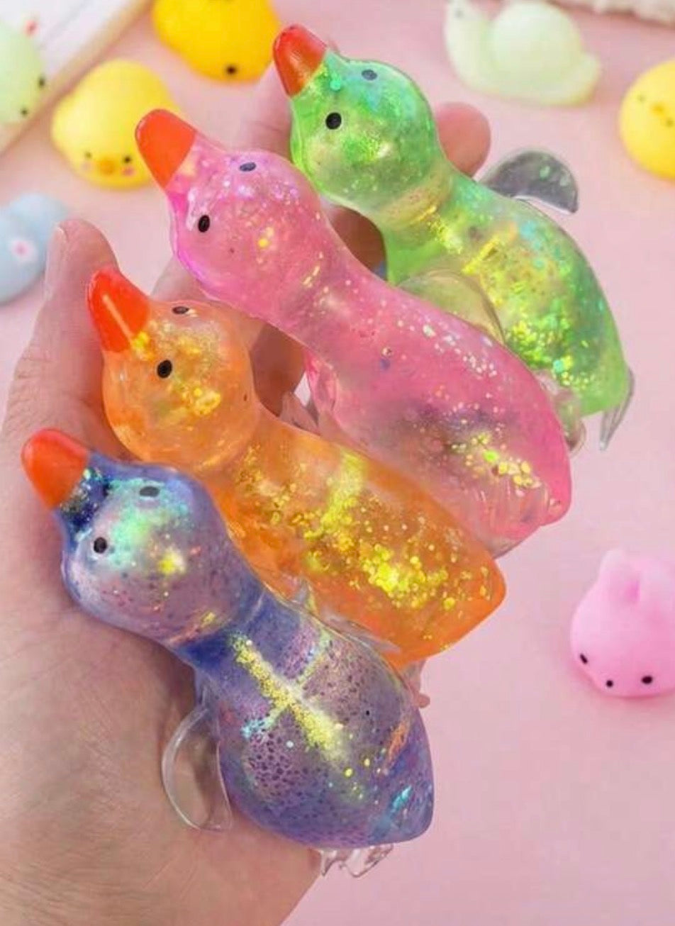 🦆✨ Glitter Squishy Ducks ✨🦆