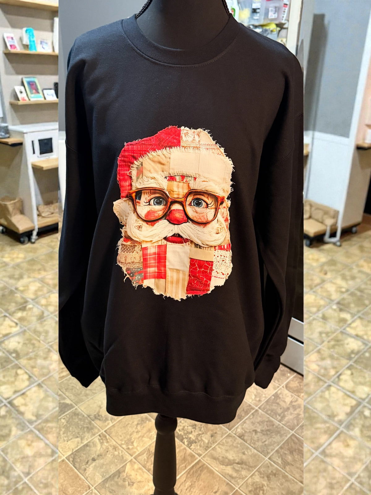 Santa patchwork sweatshirt