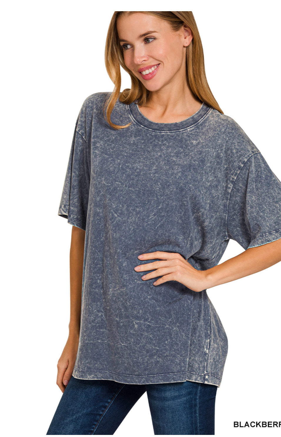 Zenana Acid Wash Tee