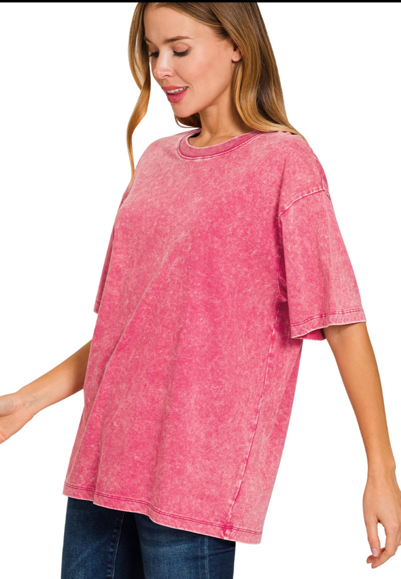 Zenana Acid Wash Tee