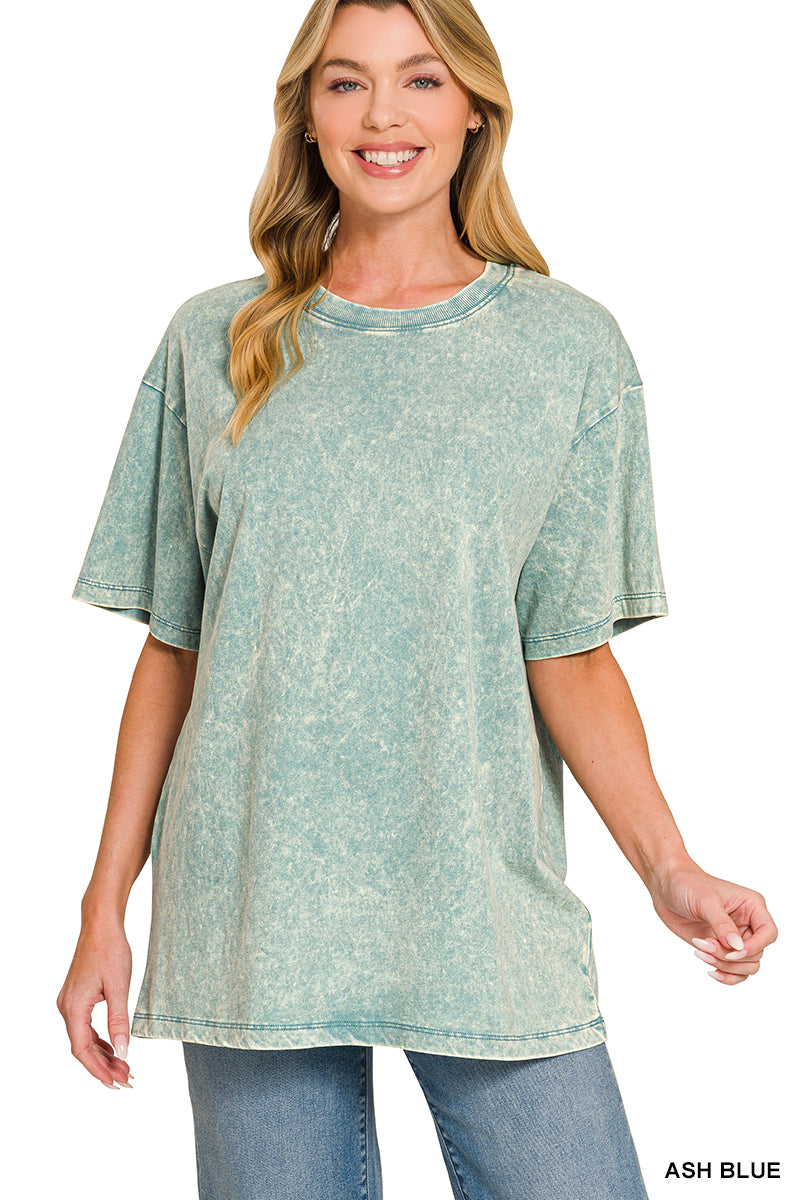 Zenana Acid Wash Tee