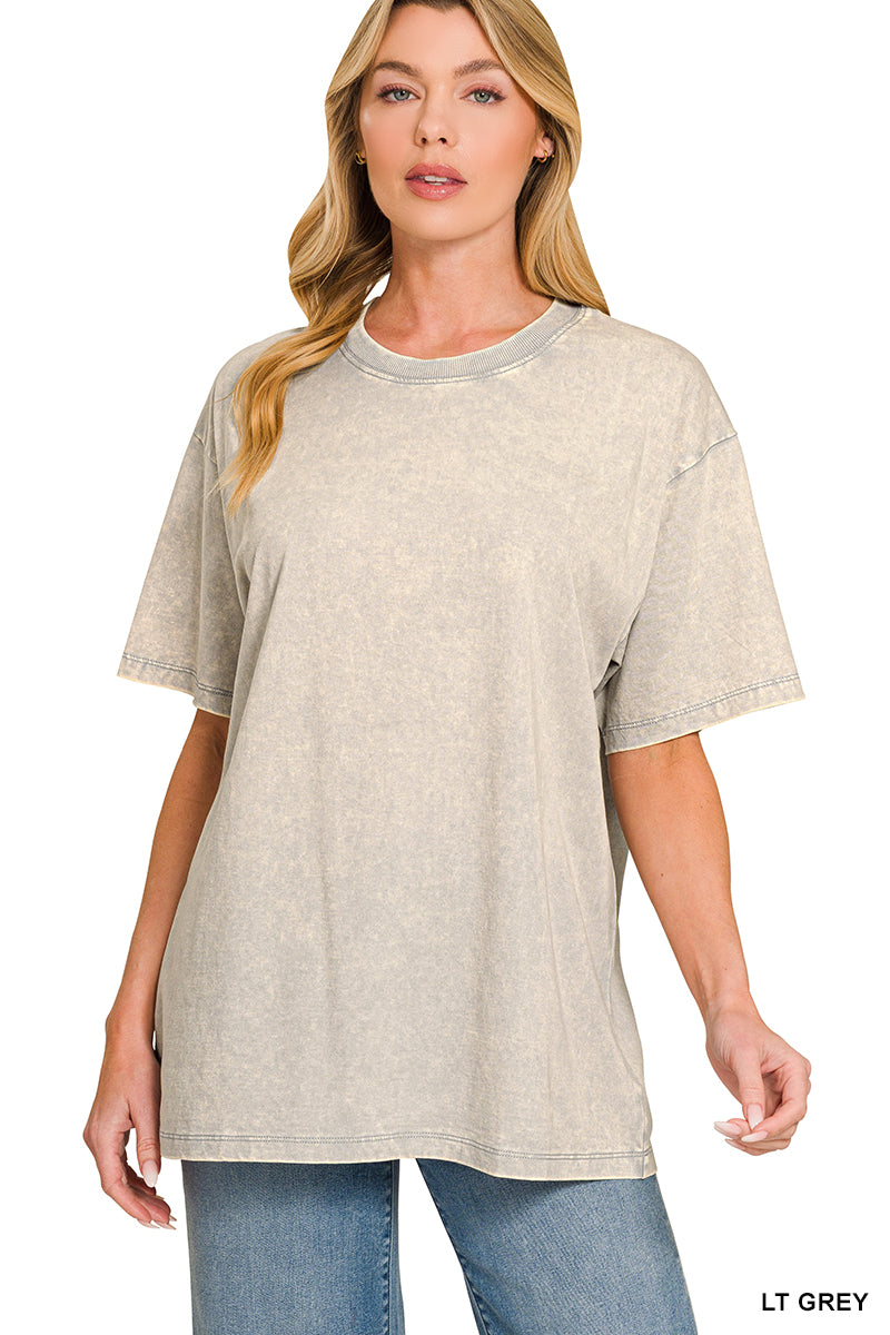 Zenana Acid Wash Tee