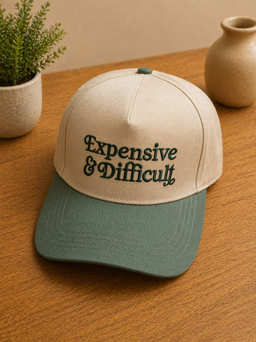 Two Tone Canvas Cotton Hat