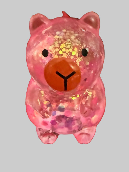 ✨ Glitter Capybara Bear Squishy mini✨ 🐻