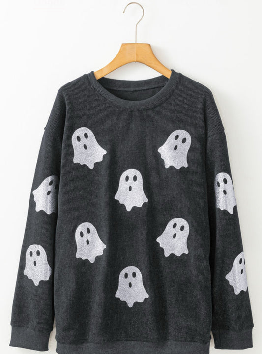 Relaxed fit Corded Ghost Crewneck