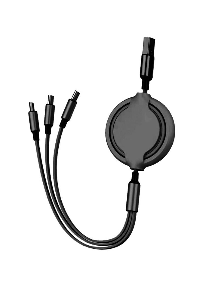 Retractable 3-in-1 Fast charging cable