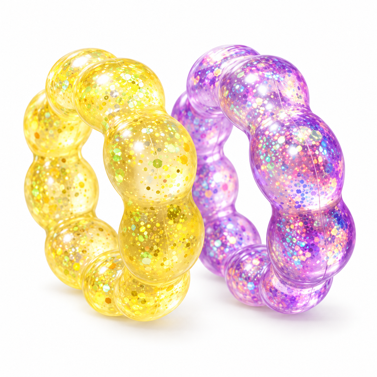 Glitter Squishy Bracelet on white background