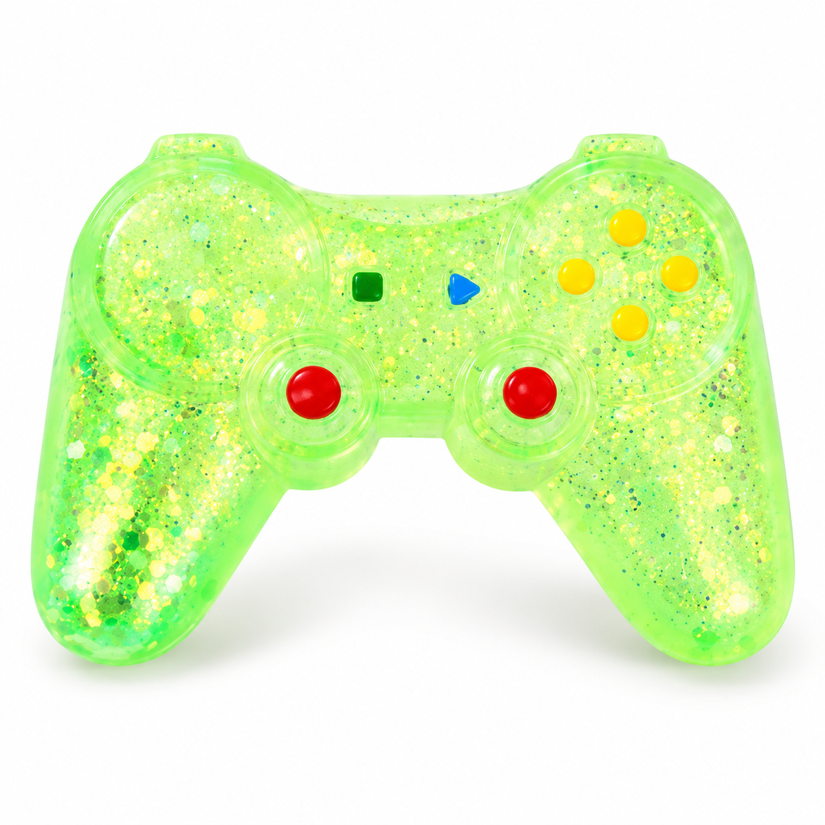Glitter Game Controller Squishy on white background