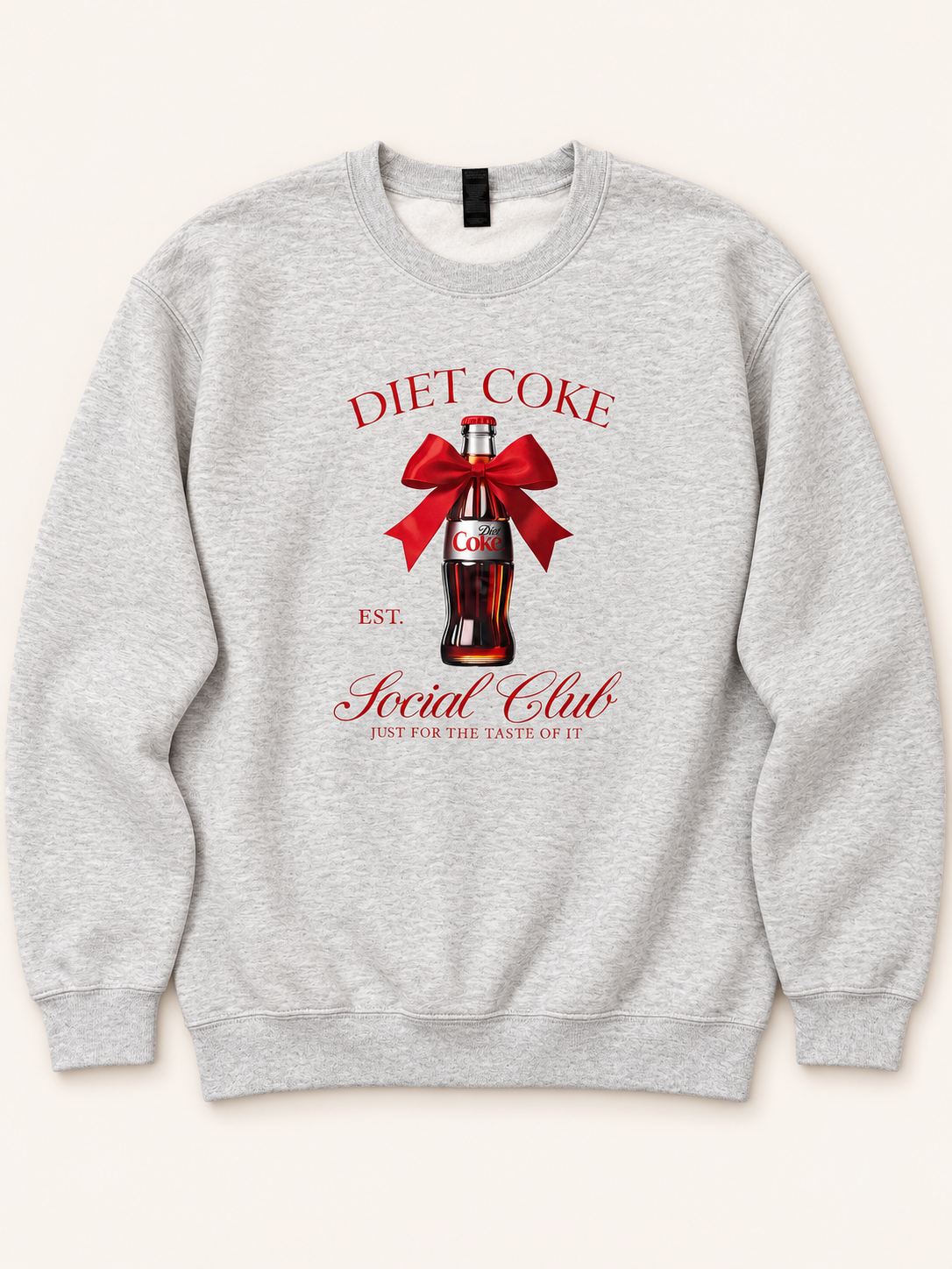 Diet Coke Social Club Crewneck in ash gray