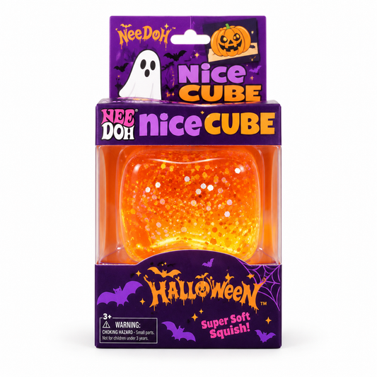 Halloween NeeDoh Nice Cube on white background