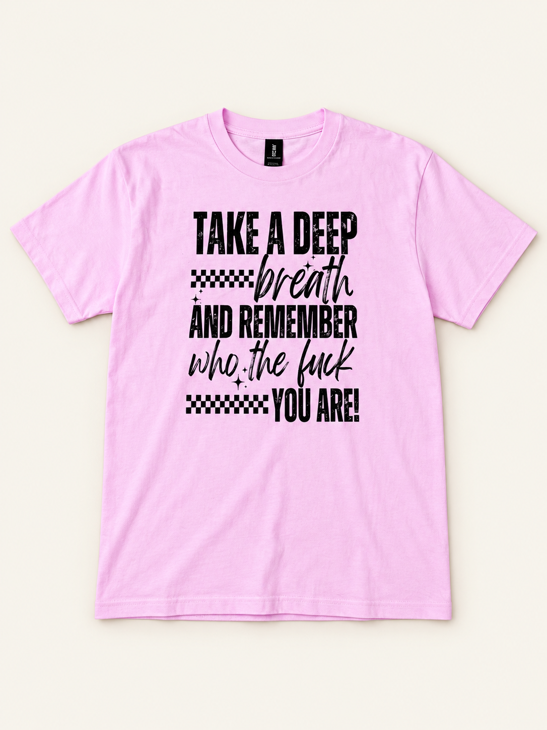 Take a Deep Breath Tee in light pink